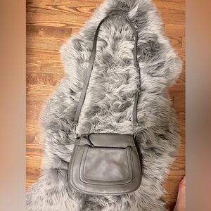 Grey leather Marc Jacobs Empire City Messenger bag